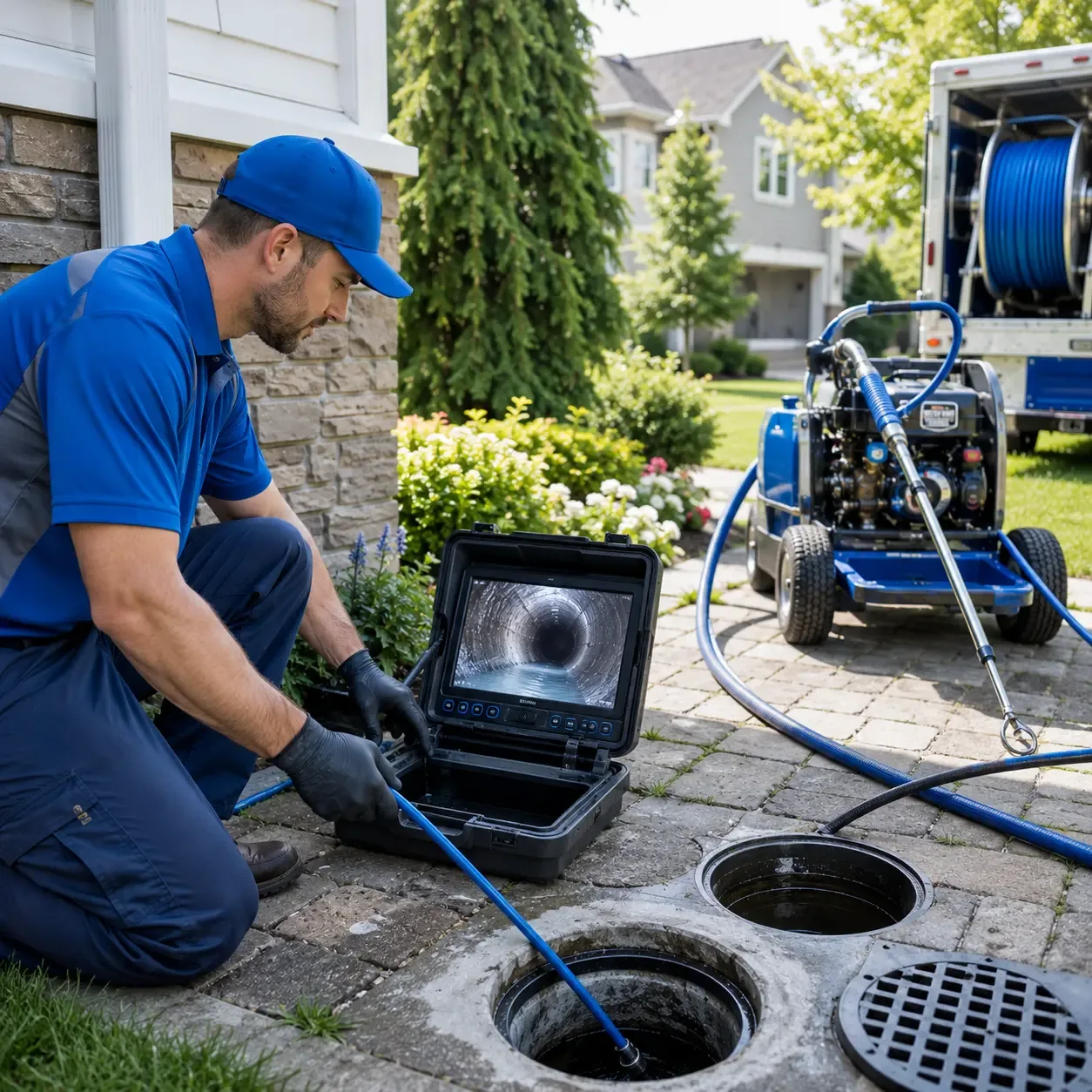 Outdoor drain cleaning professionals serving Waterfall, PA